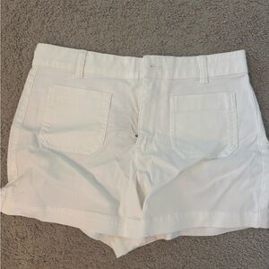 Jcrew white chino shorts